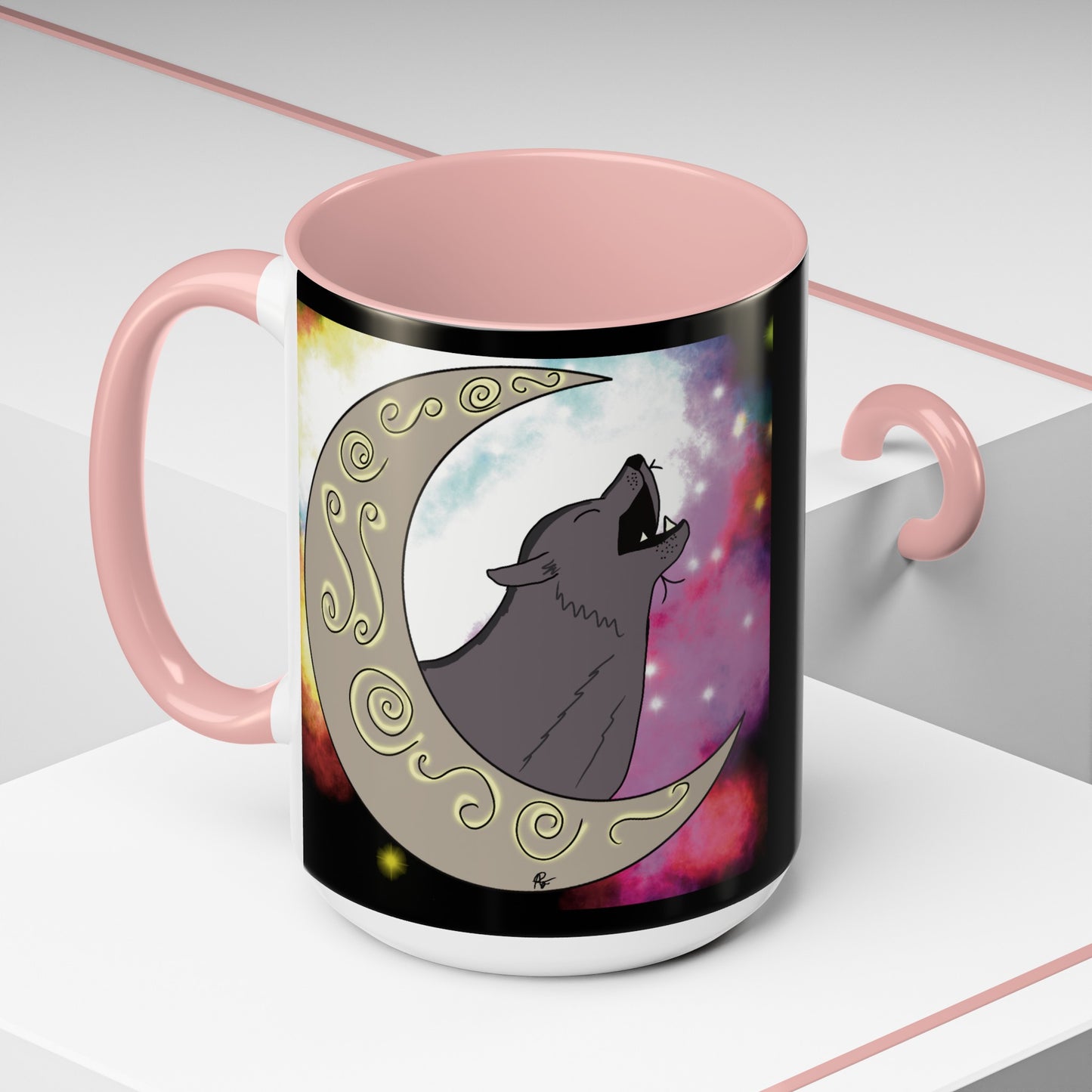 Moon Drop Logo- Nebula Ceramic Mug