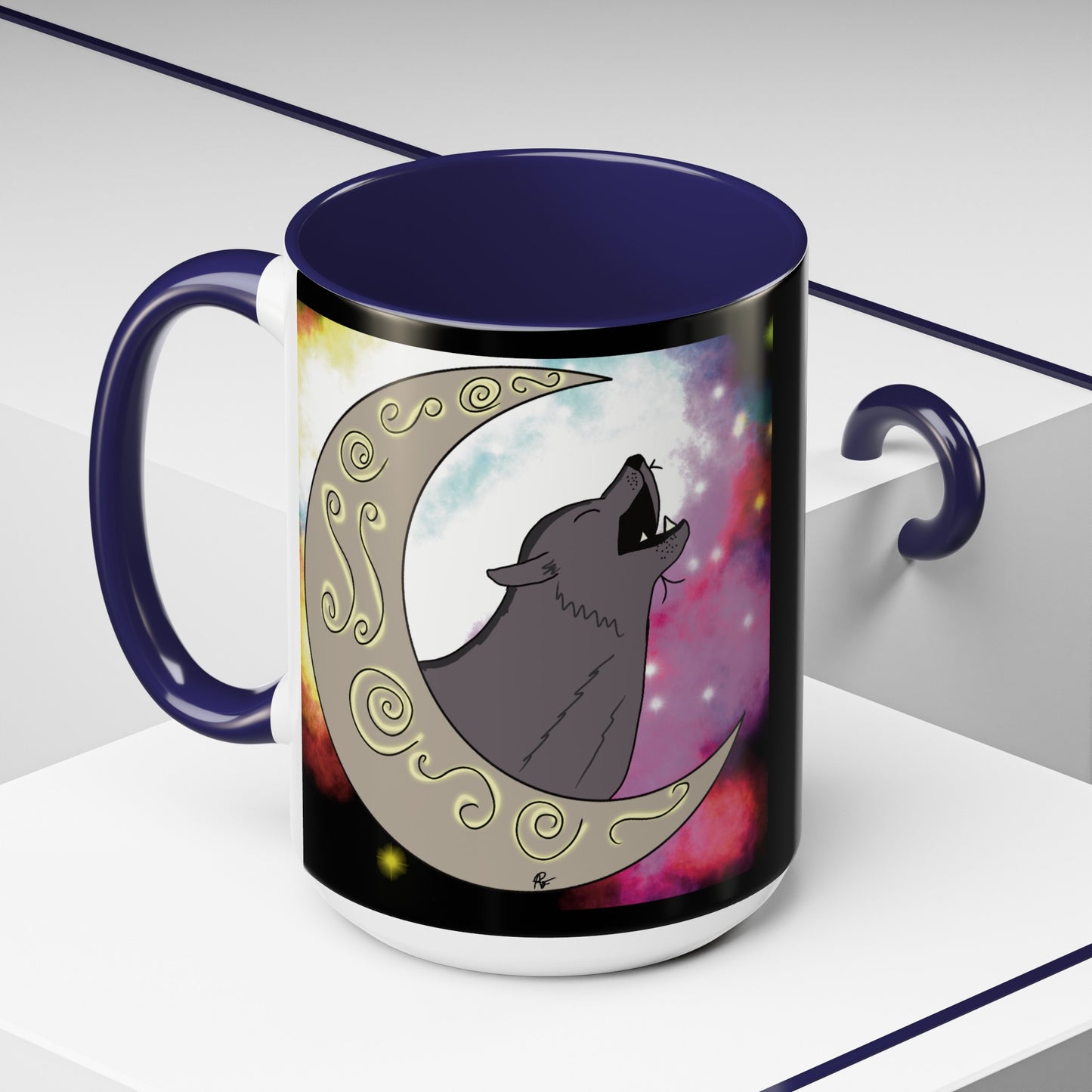 Moon Drop Logo- Nebula Ceramic Mug