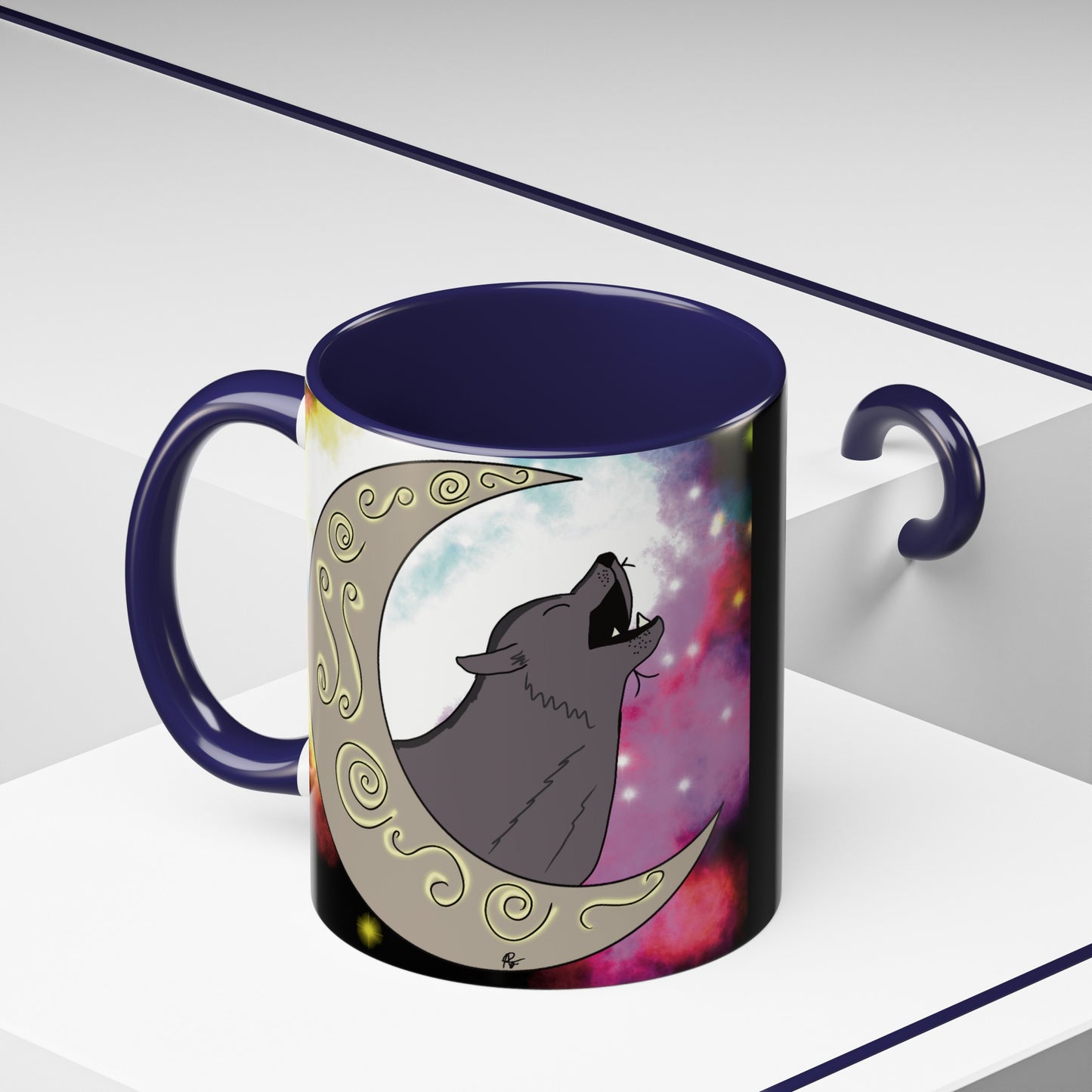 Moon Drop Logo- Nebula Ceramic Mug
