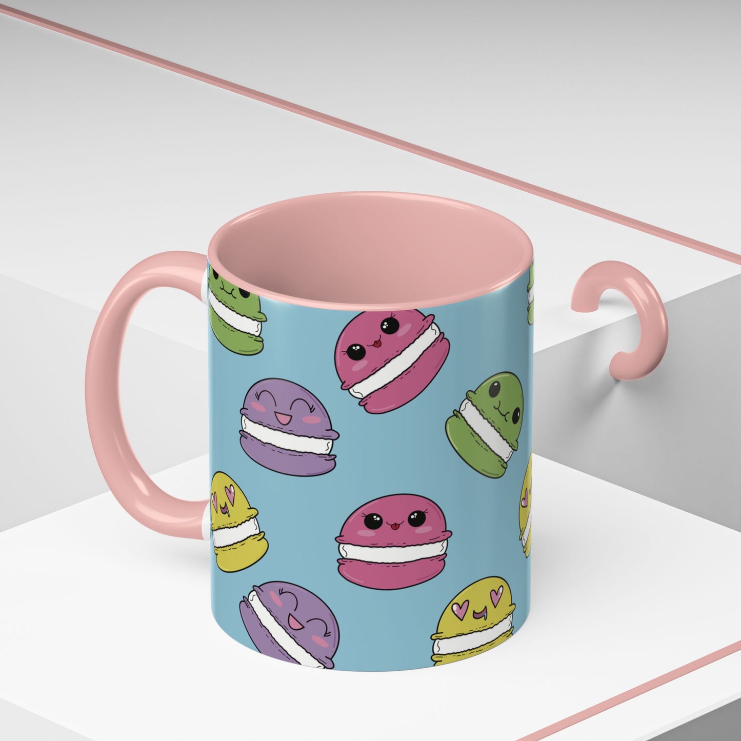 Macaron Pattern Ceramic Mug