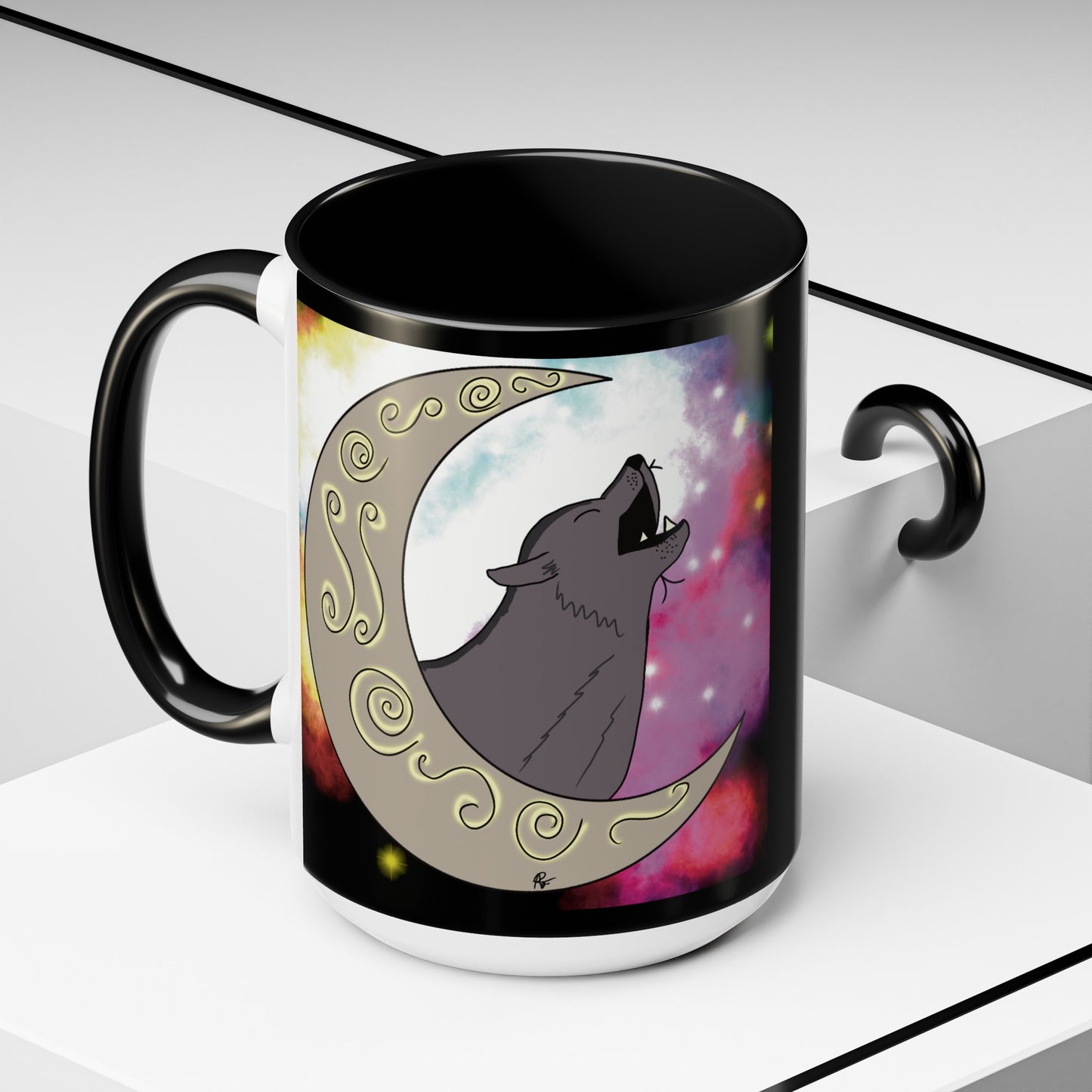 Moon Drop Logo- Nebula Ceramic Mug