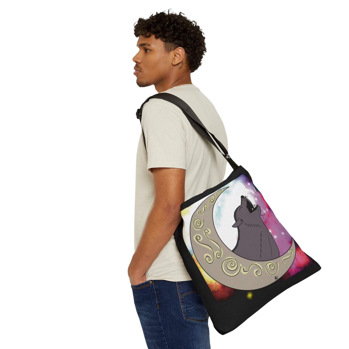 Moon Drop Cafe Adjustable Tote Bag