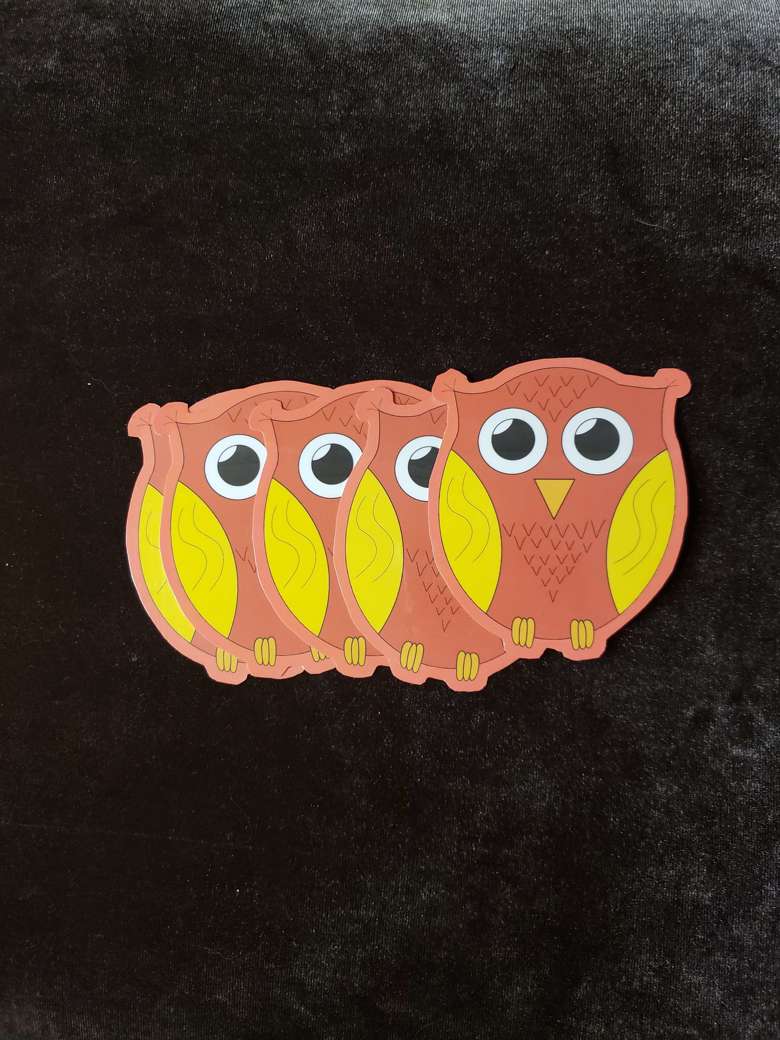 Oscar Owl Vinyl Sticker