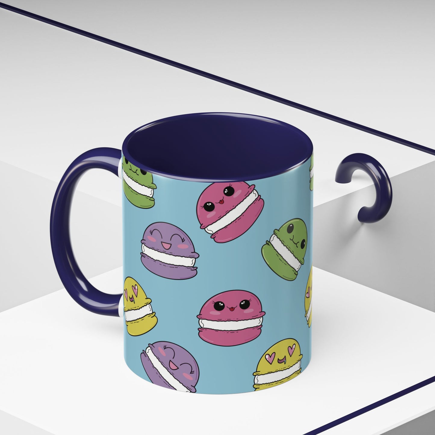 Macaron Pattern Ceramic Mug