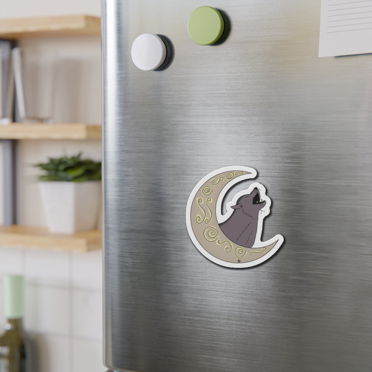 Moon Drop Logo Kiss-Cut Magnet