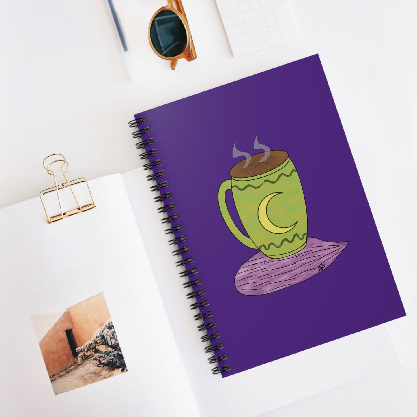 Moon Drop Alternate Logo Notebook - Purple