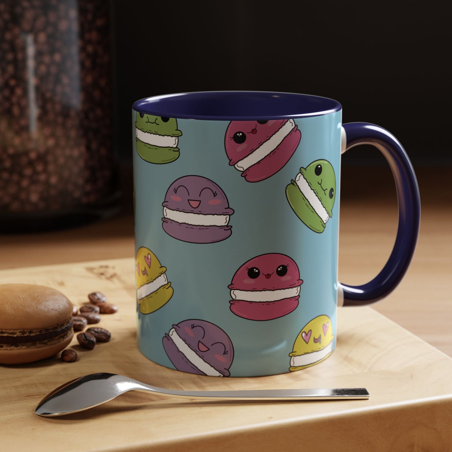Macaron Pattern Ceramic Mug