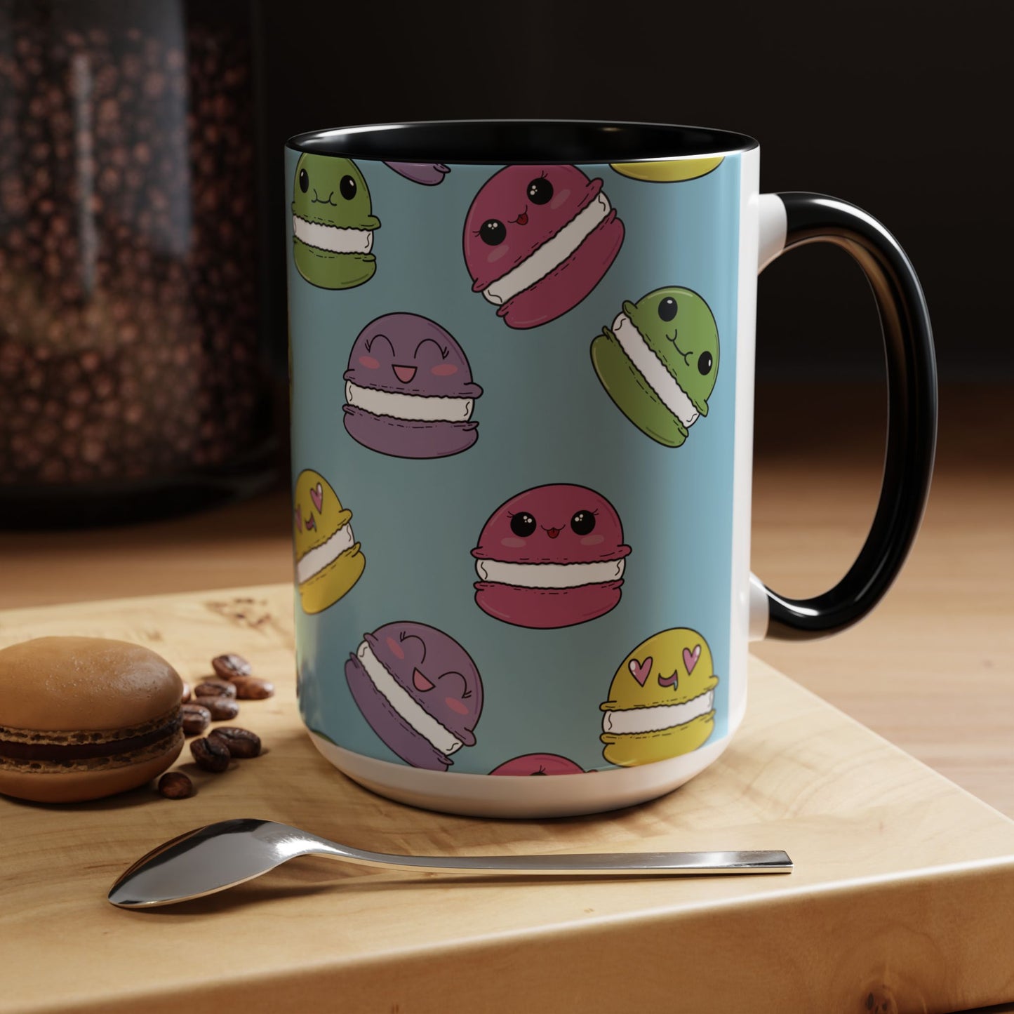 Macaron Pattern Ceramic Mug