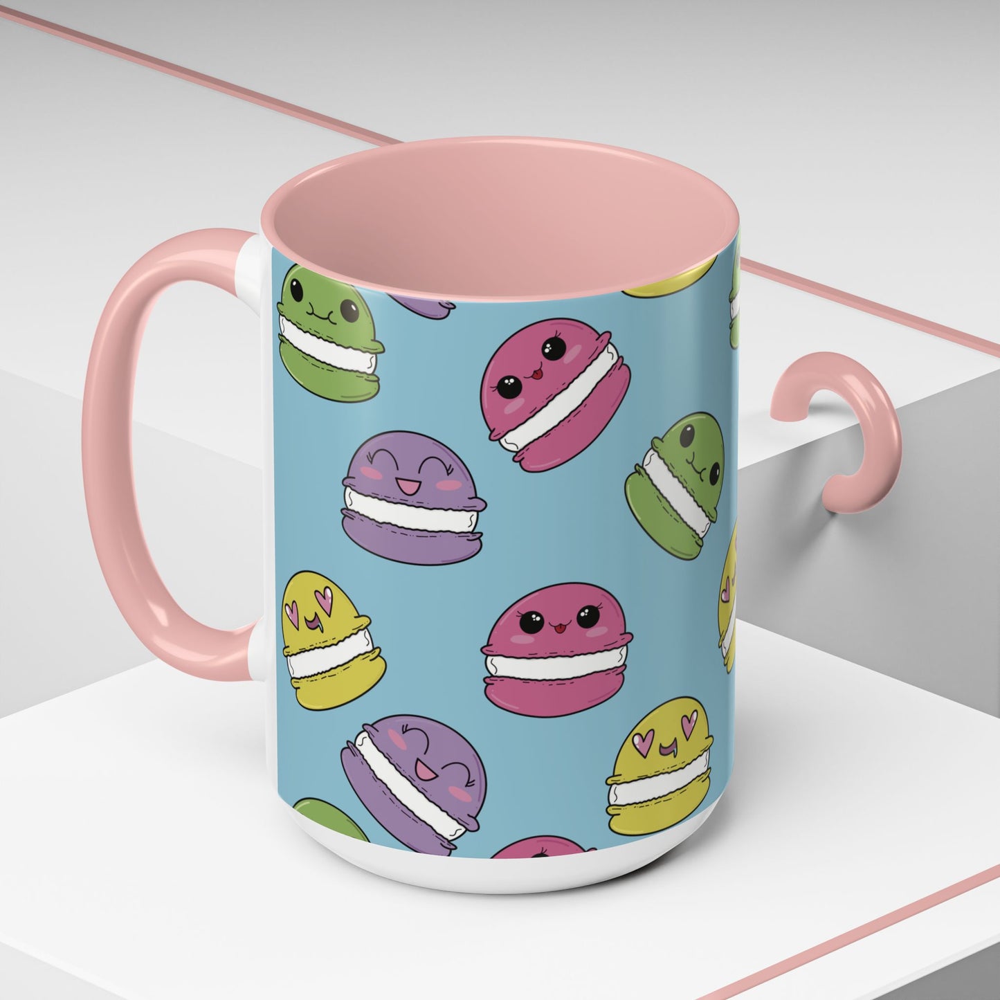 Macaron Pattern Ceramic Mug
