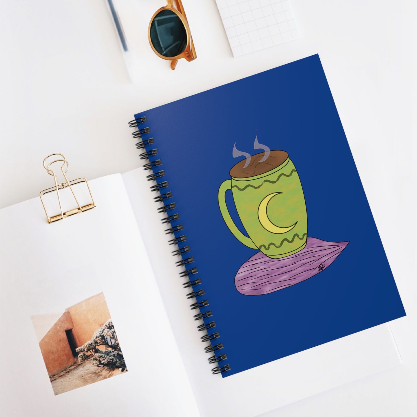 Moon Drop Alternate Logo Notebook - Blue