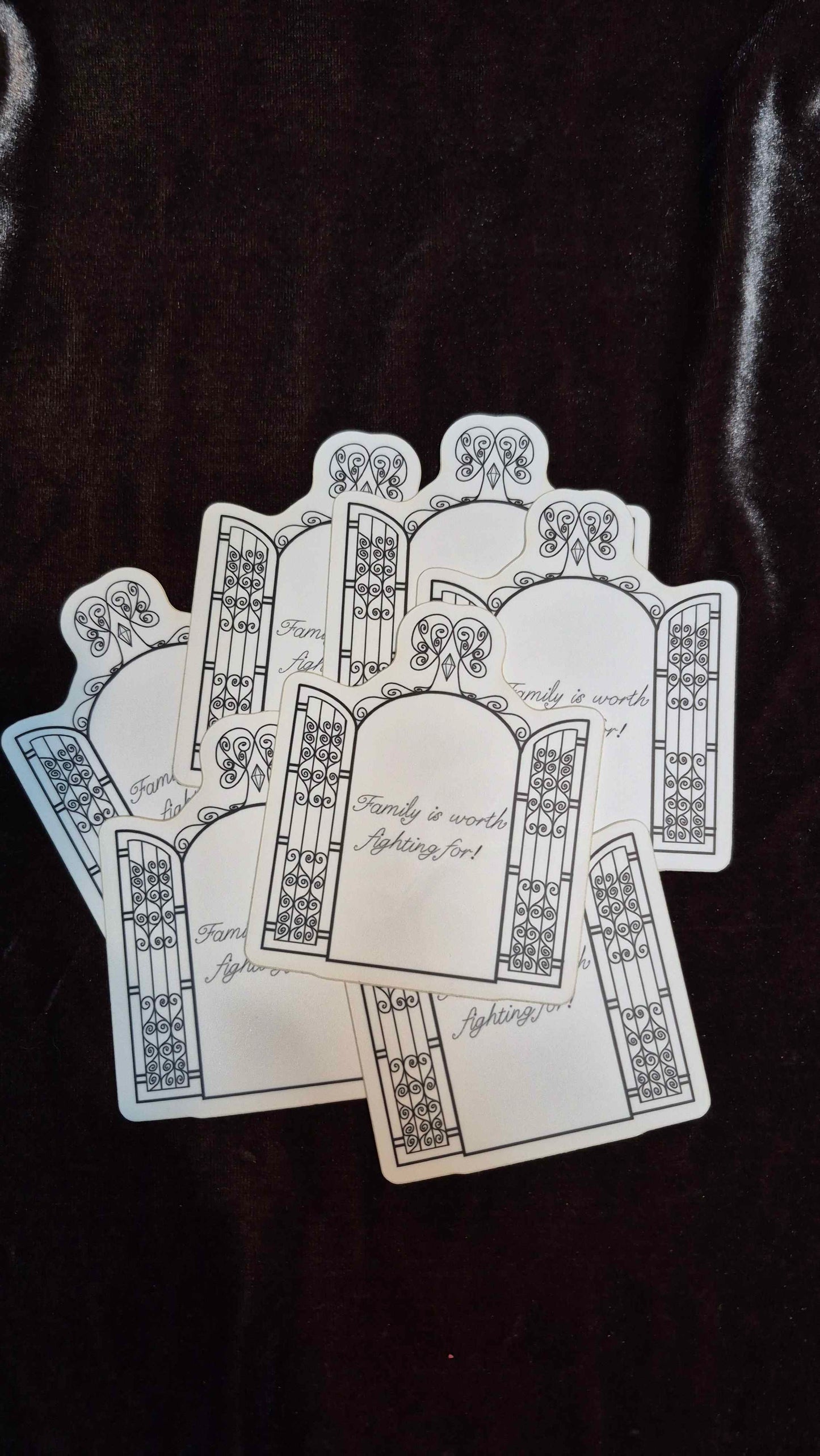 Family is worth Fighting For vinyl stickers
