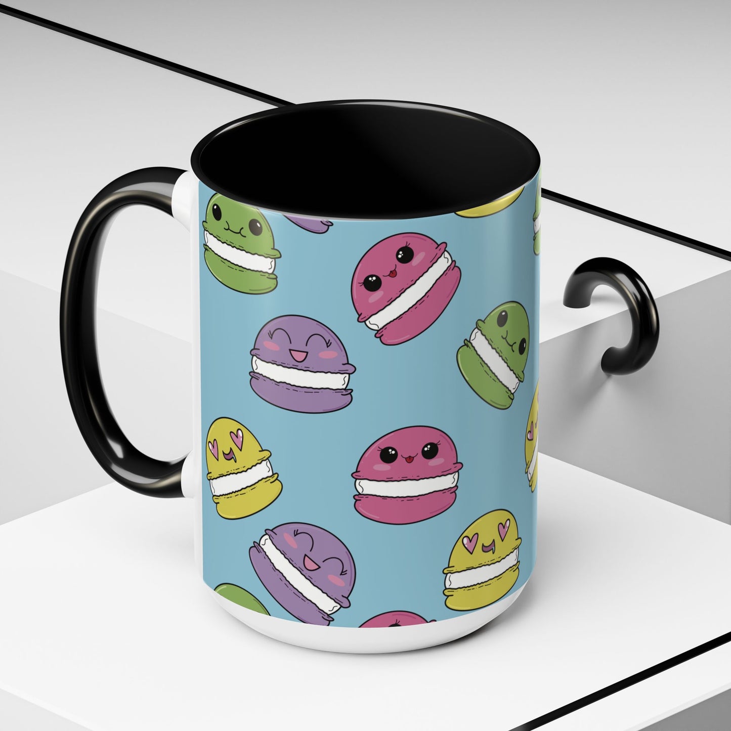 Macaron Pattern Ceramic Mug