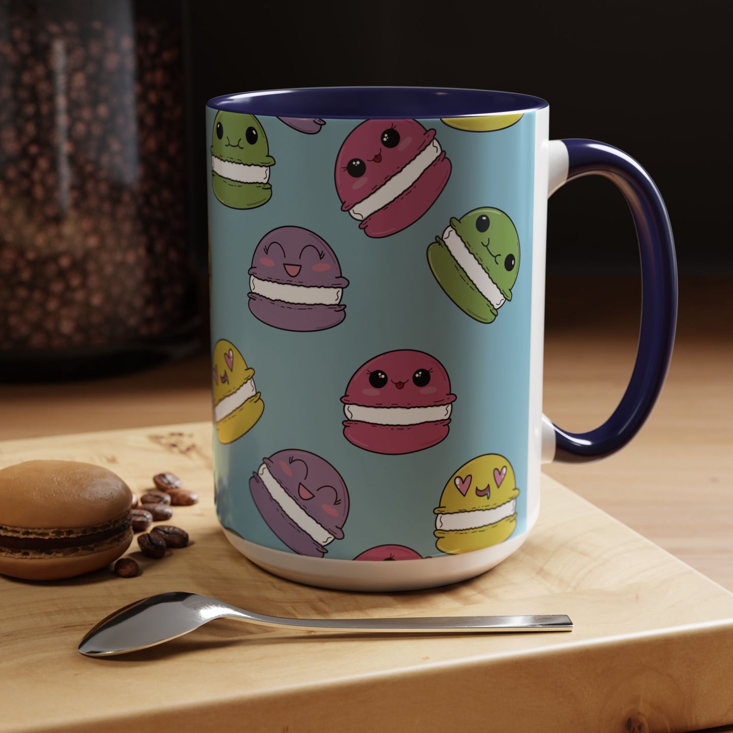 Macaron Pattern Ceramic Mug