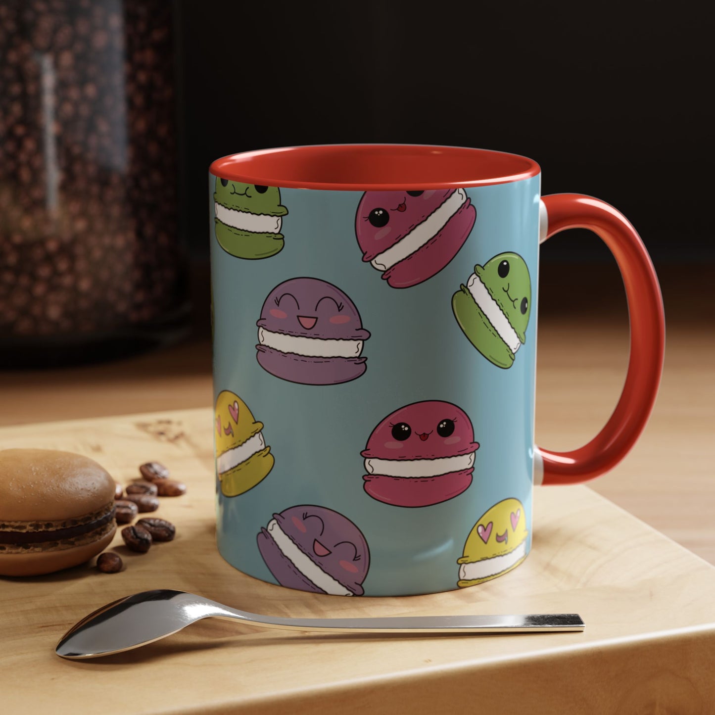 Macaron Pattern Ceramic Mug