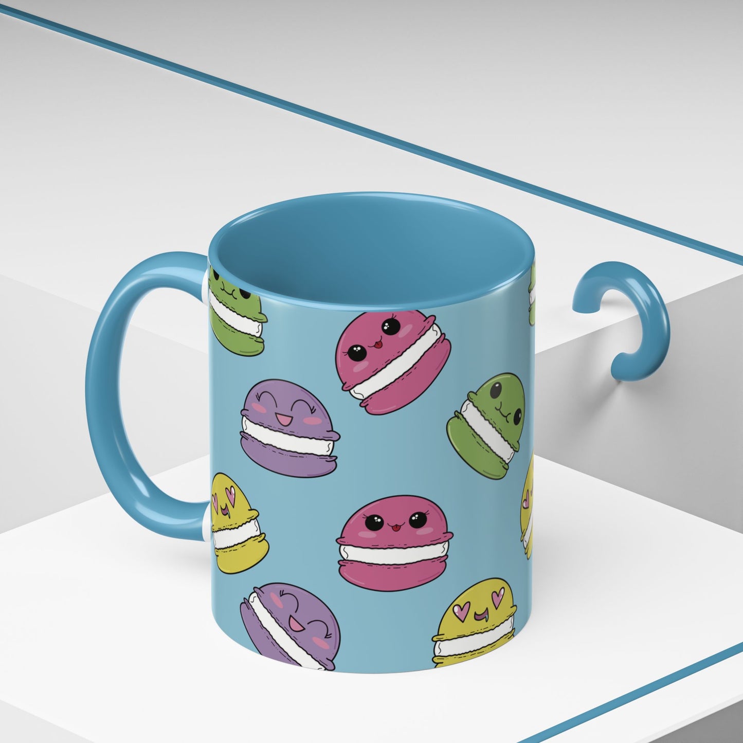 Macaron Pattern Ceramic Mug