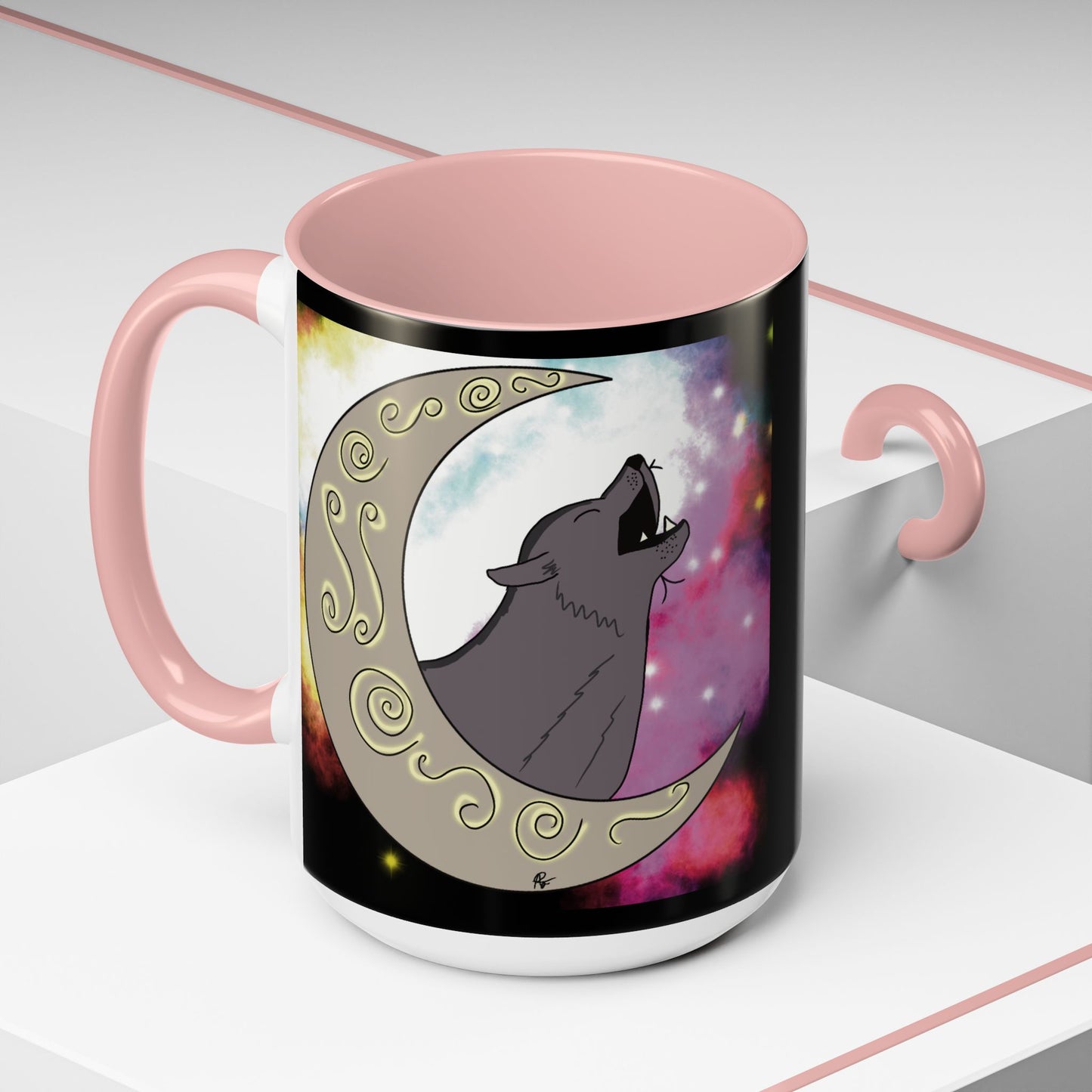 Moon Drop Logo- Nebula Ceramic Mug