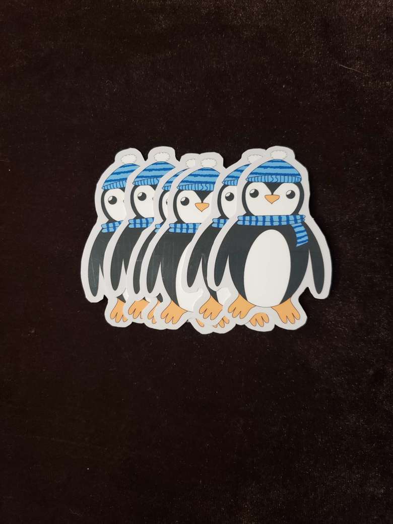 Percy Penguin Vinyl Sticker