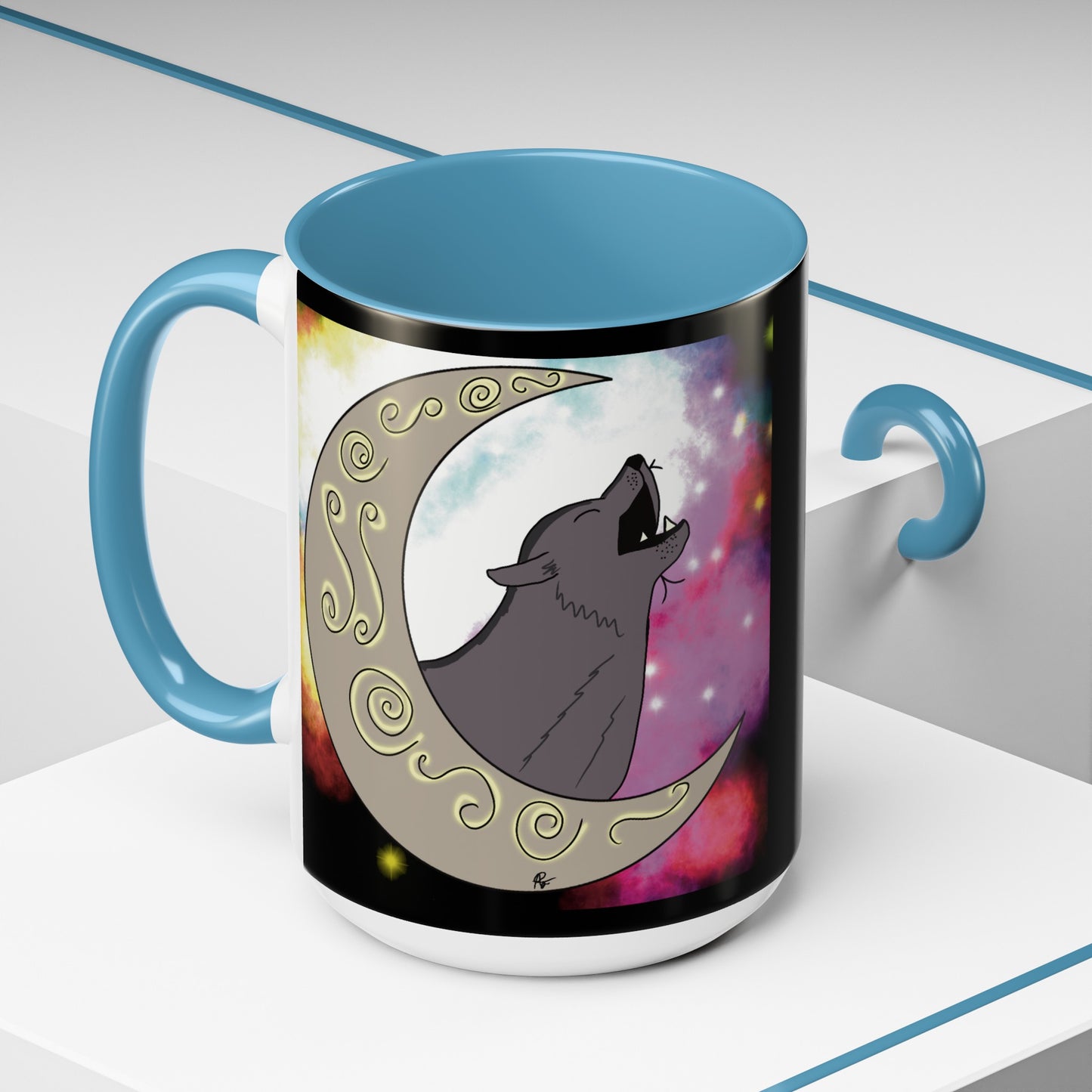 Moon Drop Logo- Nebula Ceramic Mug