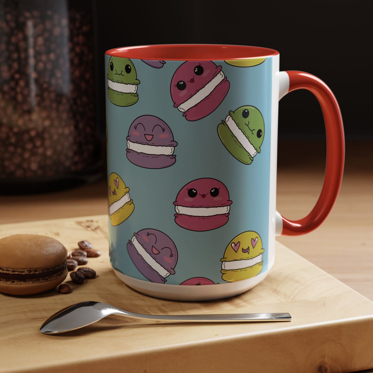 Macaron Pattern Ceramic Mug