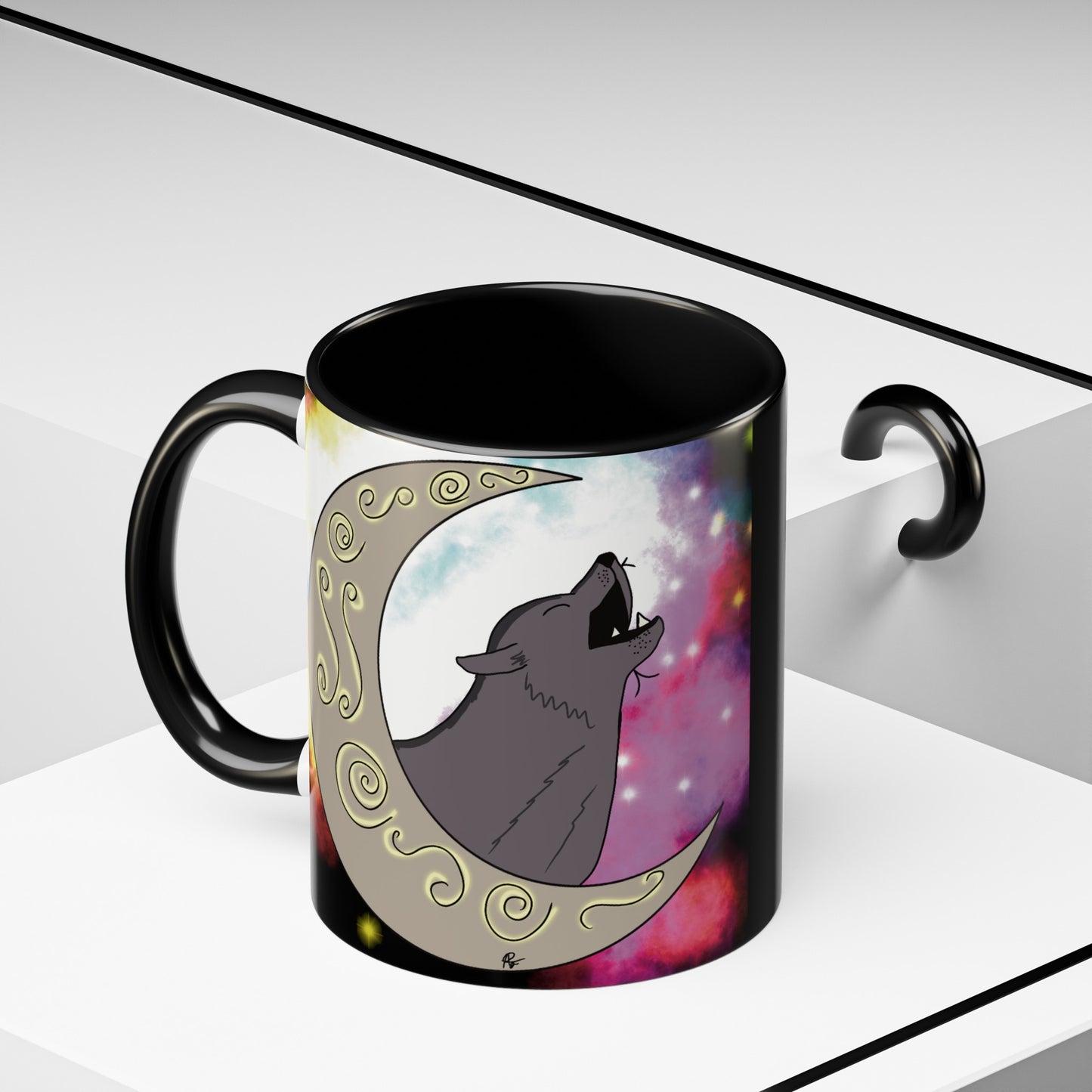 Moon Drop Logo- Nebula Ceramic Mug