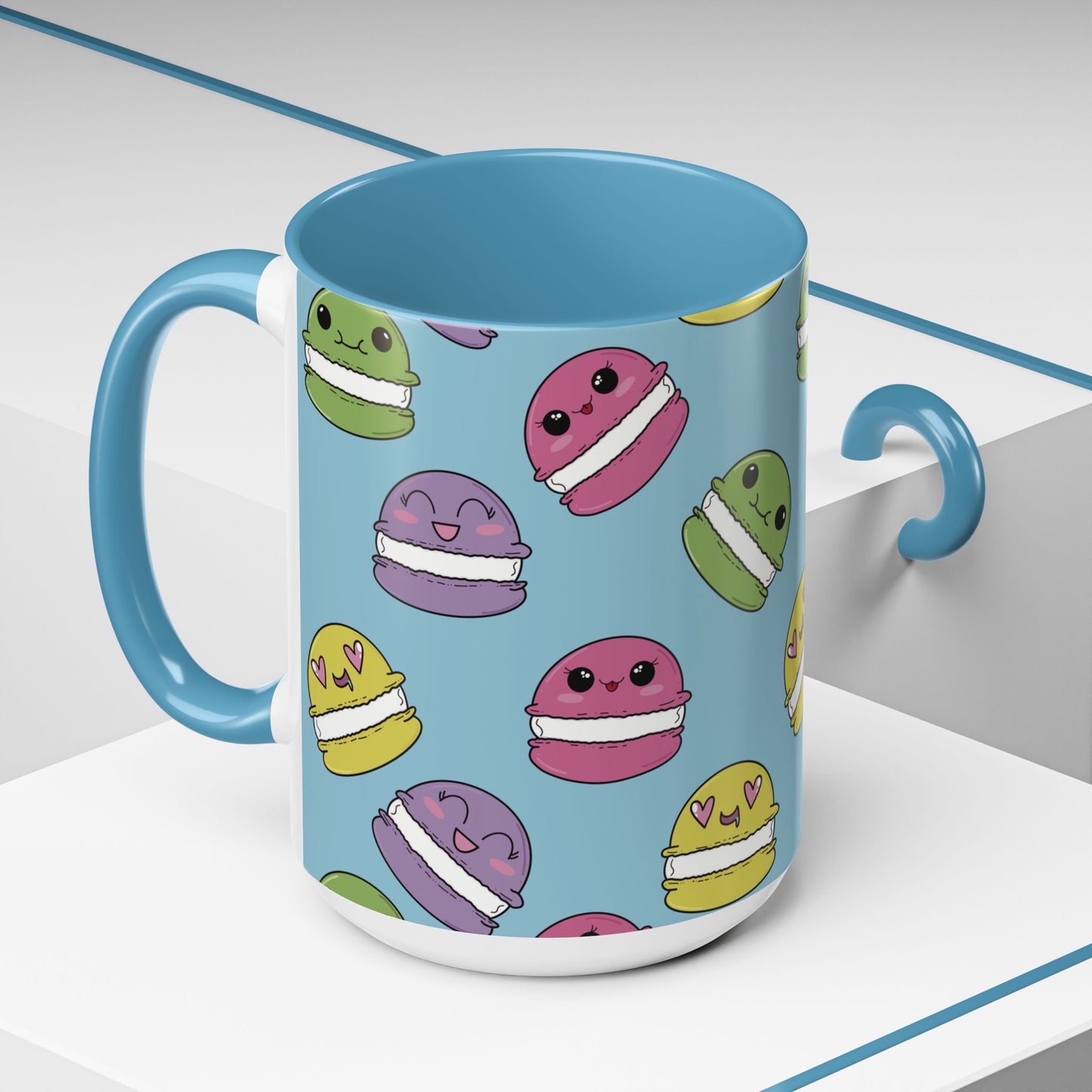 Macaron Pattern Ceramic Mug