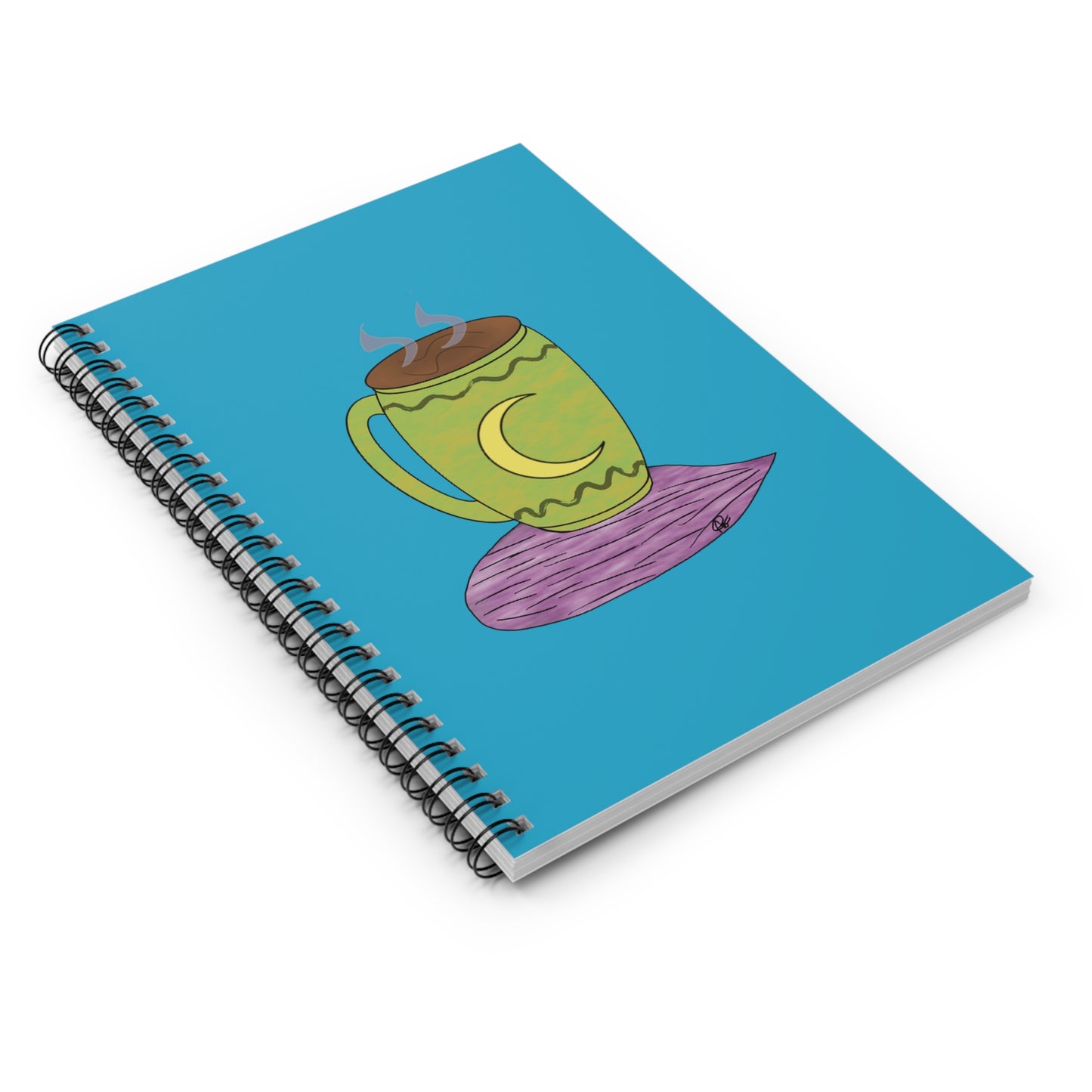 Moon Drop Alternate Logo Notebook - Turquoise