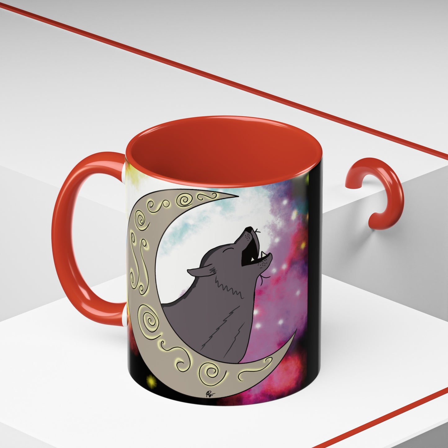 Moon Drop Logo- Nebula Ceramic Mug
