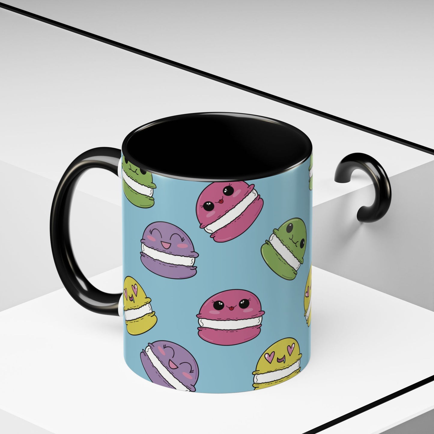 Macaron Pattern Ceramic Mug