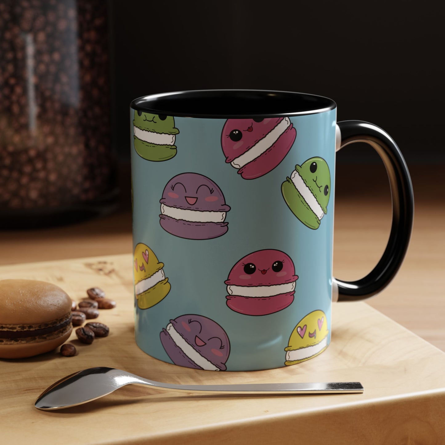 Macaron Pattern Ceramic Mug