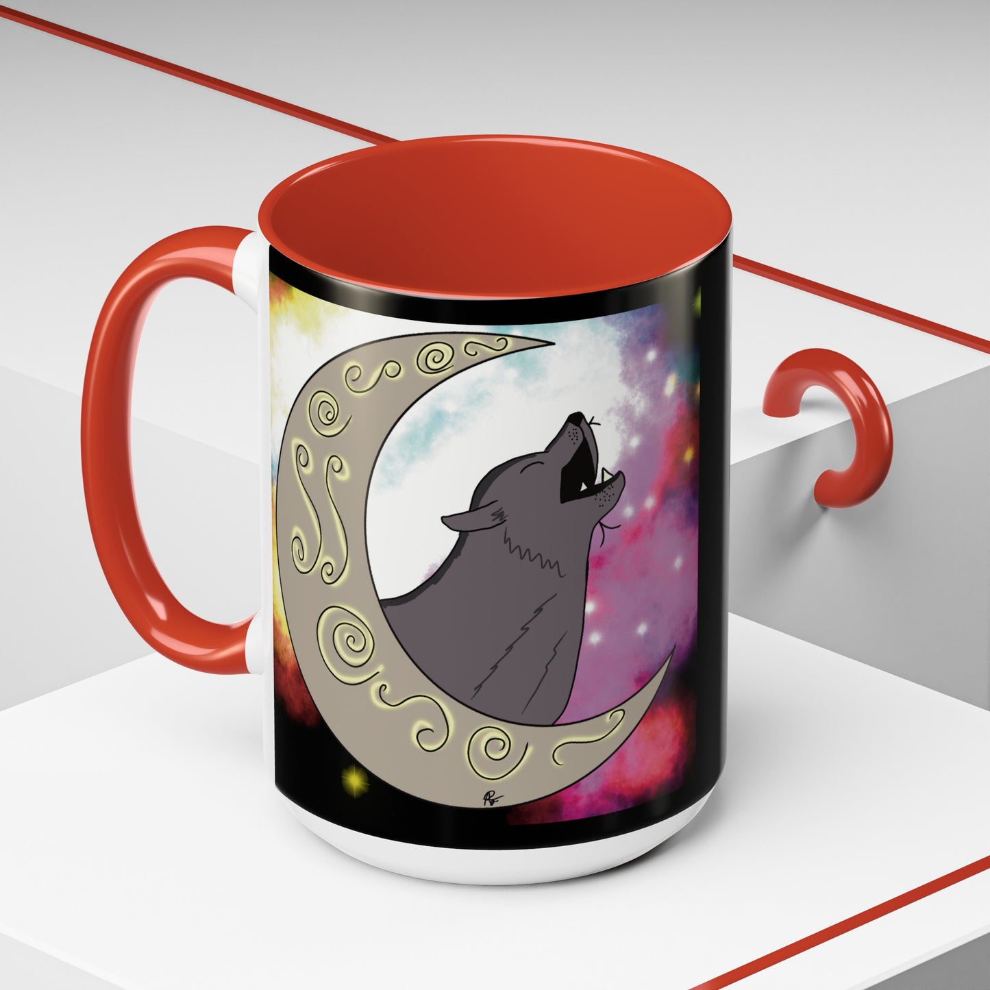 Moon Drop Logo- Nebula Ceramic Mug
