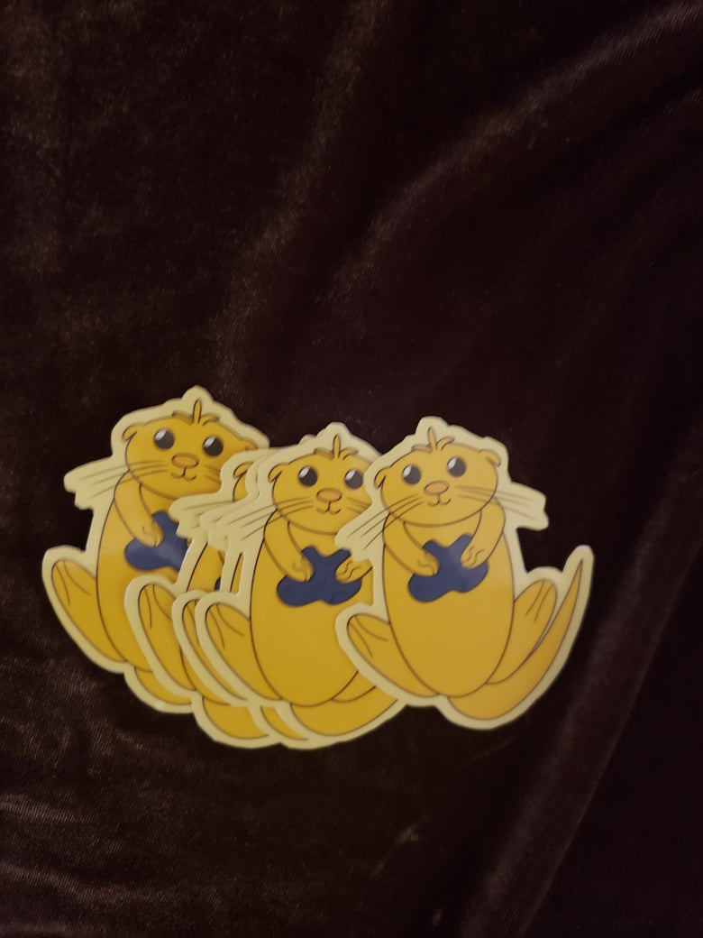 Sunny the Otter Vinyl Sticker