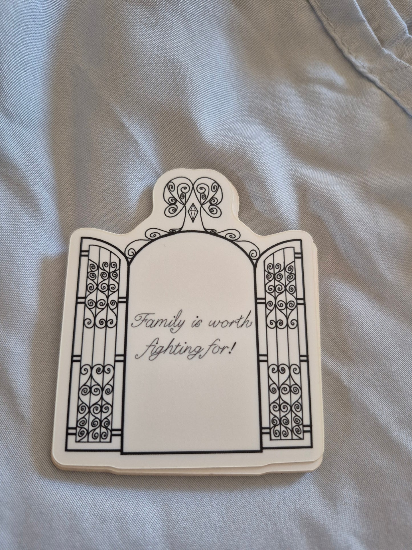 Family is worth Fighting For vinyl stickers