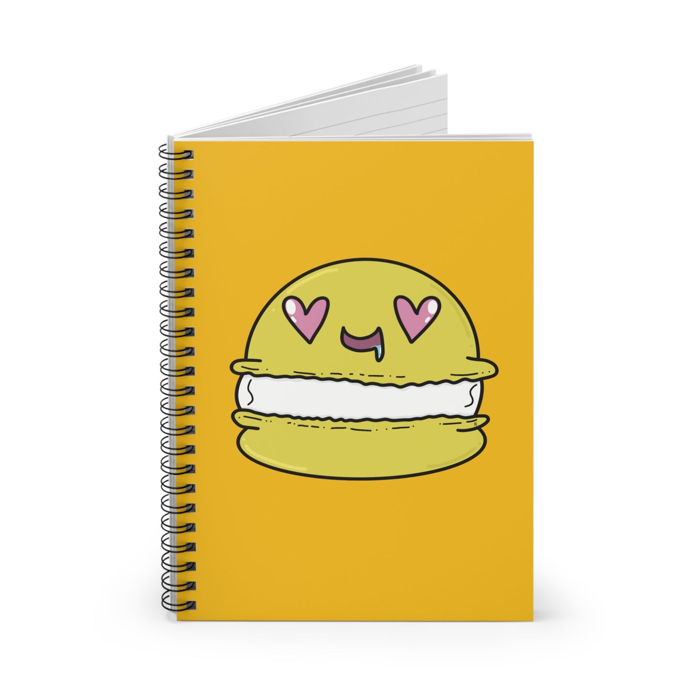 Yellow Macaron Spiral Notebook