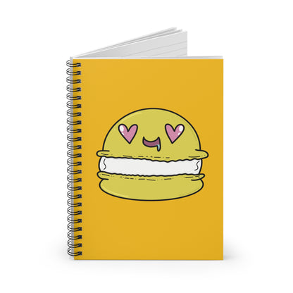 Yellow Macaron Spiral Notebook