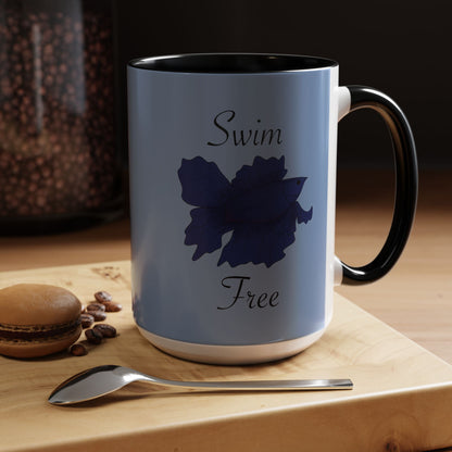 Swim Free Ceramic Mug