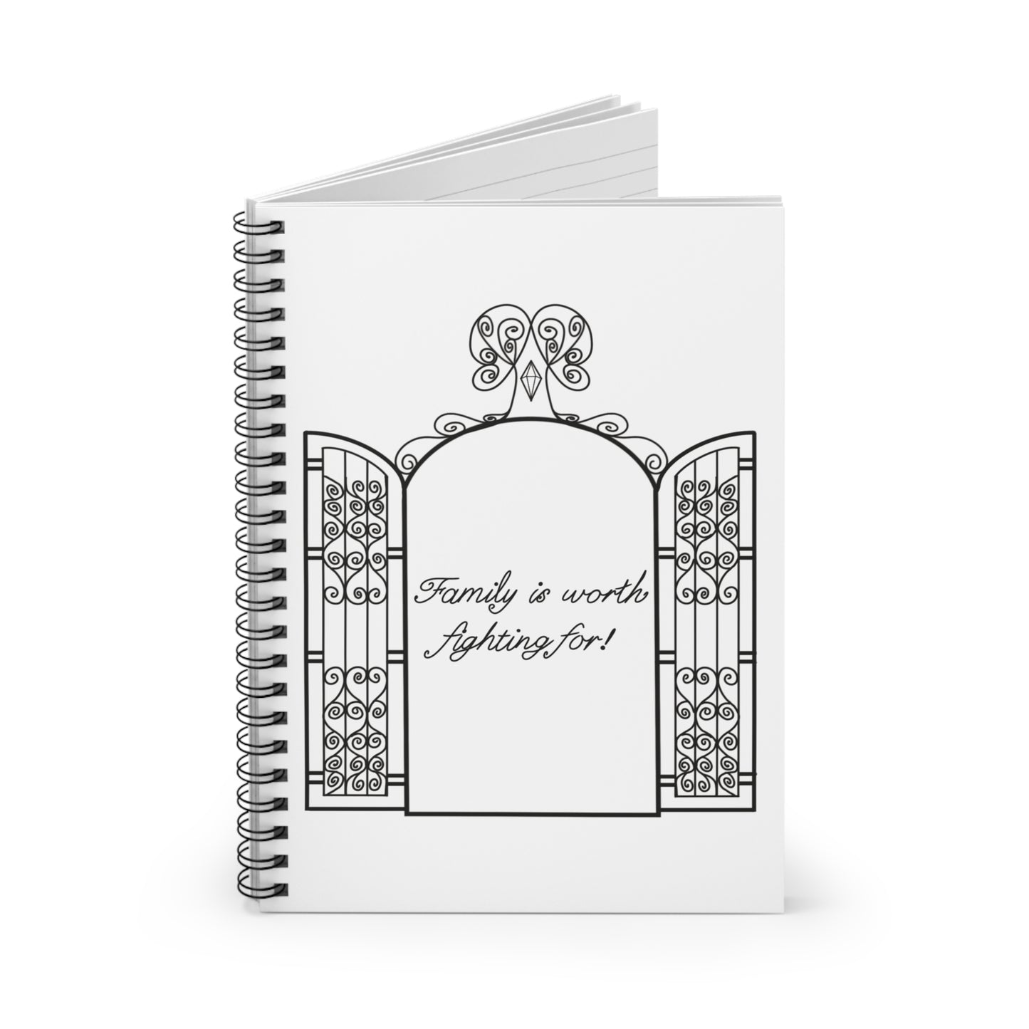 Family is Worth Fighting For - Spiral Notebook