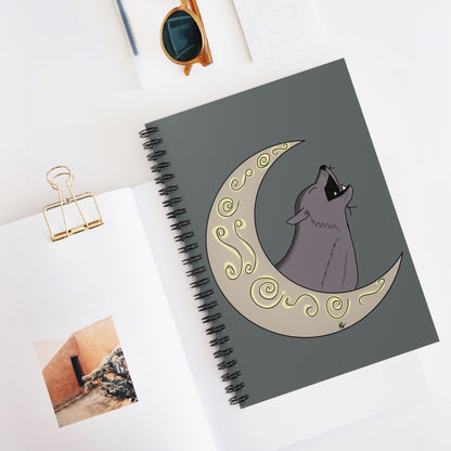 Moon Drop Cafe Spiral Notebook - V1