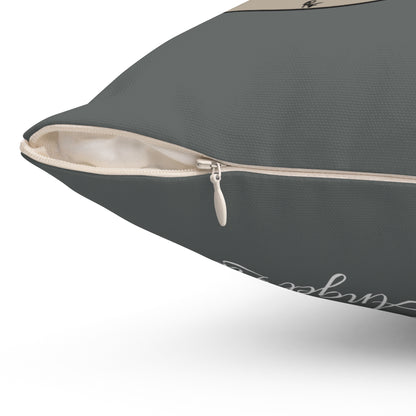 Moon Drop Cafe Square Pillow