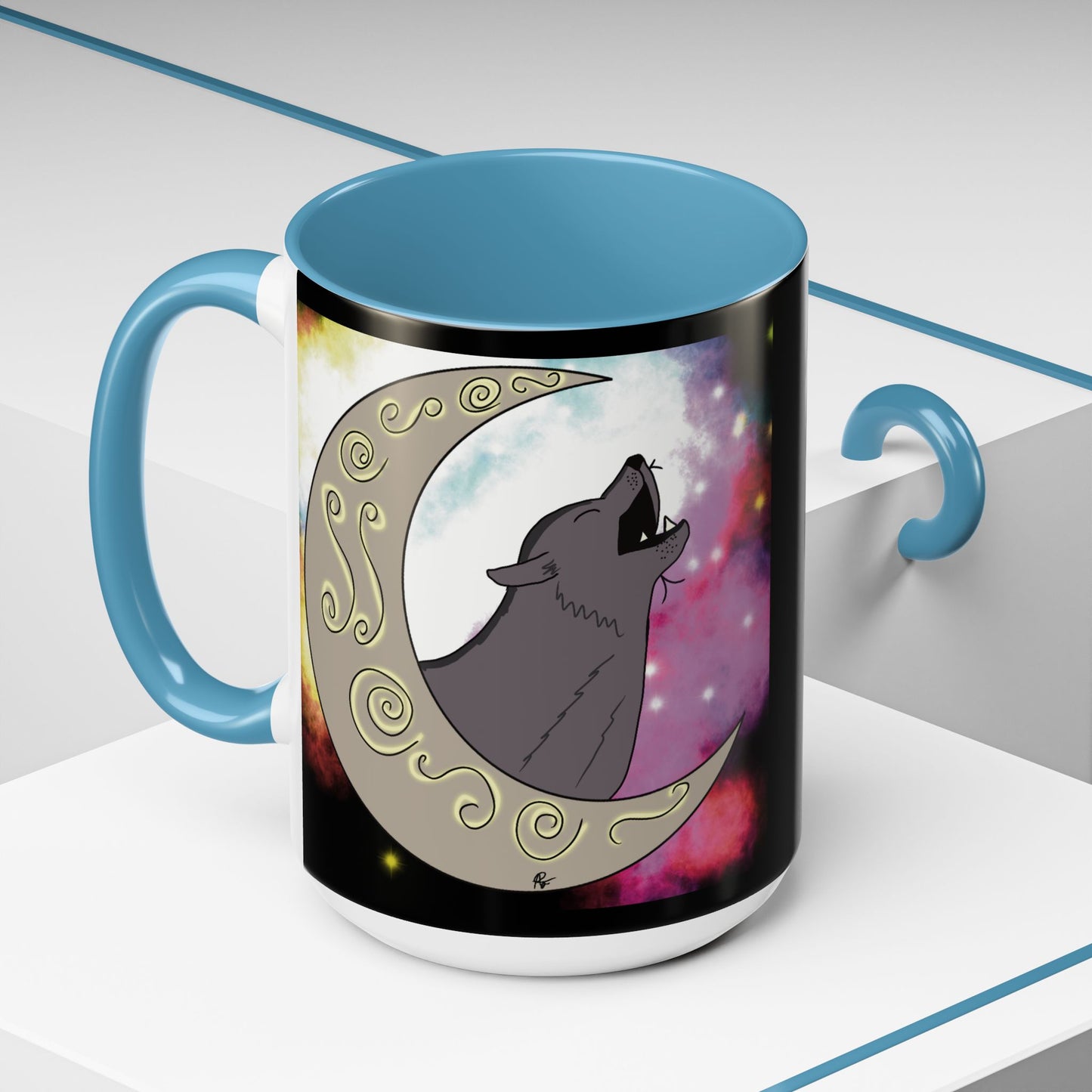 Moon Drop Logo- Nebula Ceramic Mug