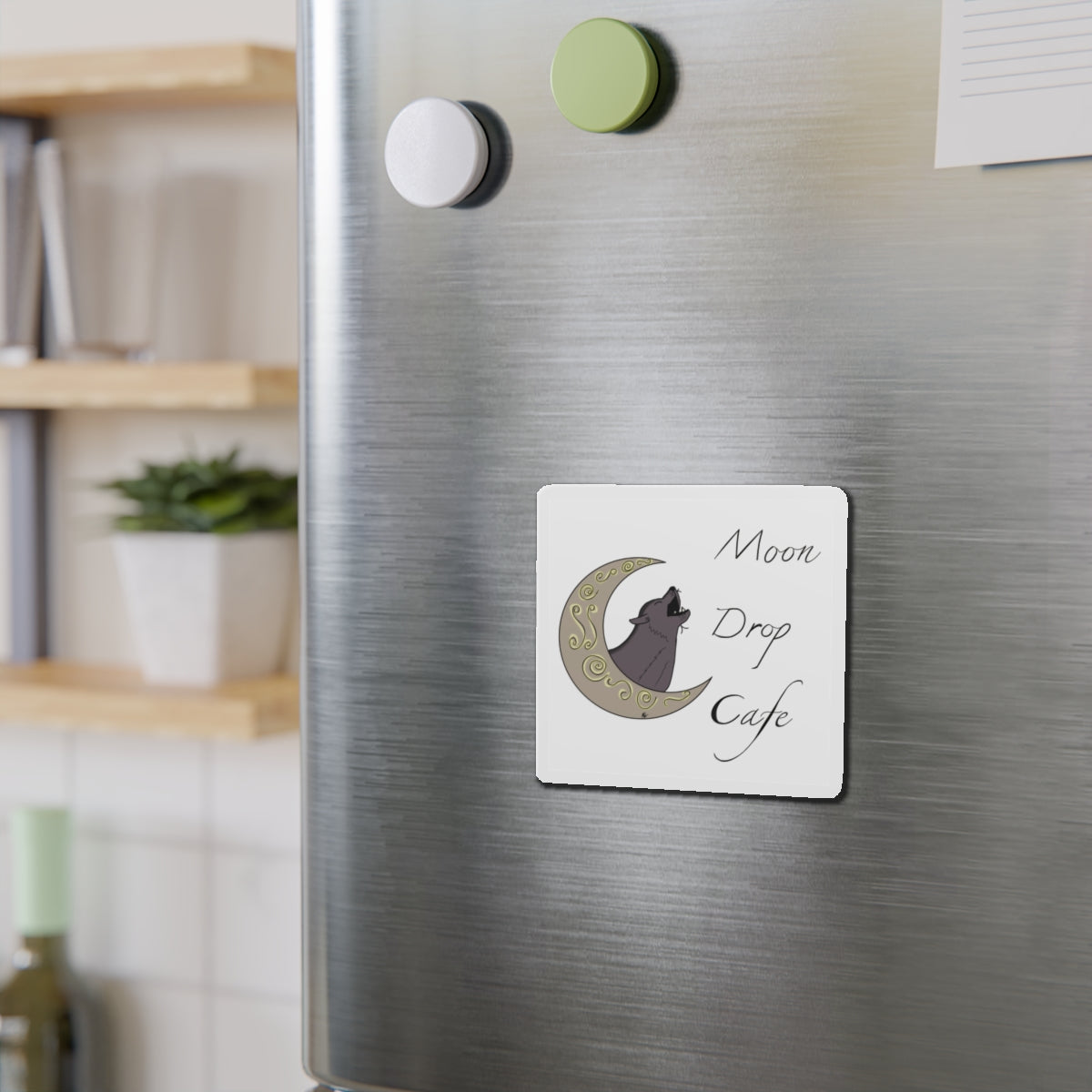 Moon Drop Logo Kiss-Cut Magnet - V2