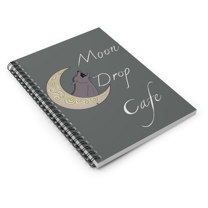 Moon Drop Cafe Spiral Notebook - V2