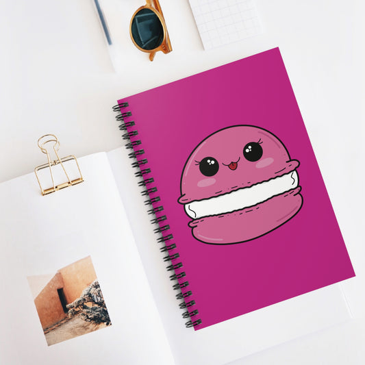 Pink Macaron Spiral Notebook