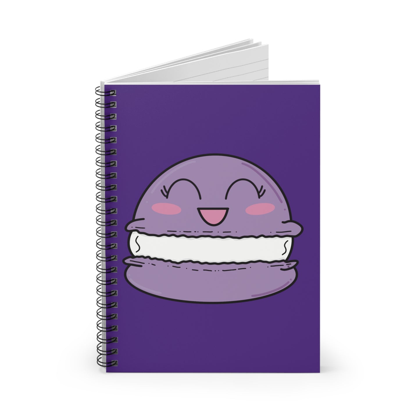 Purple Macaron Spiral Notebook