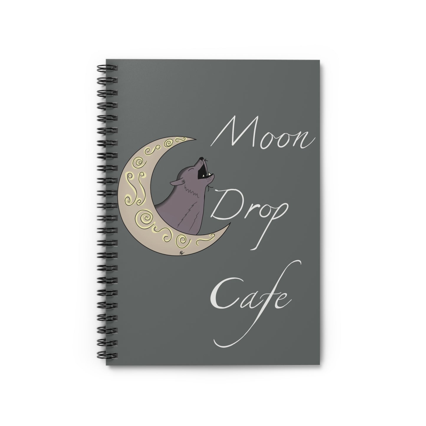 Moon Drop Cafe Spiral Notebook - V2