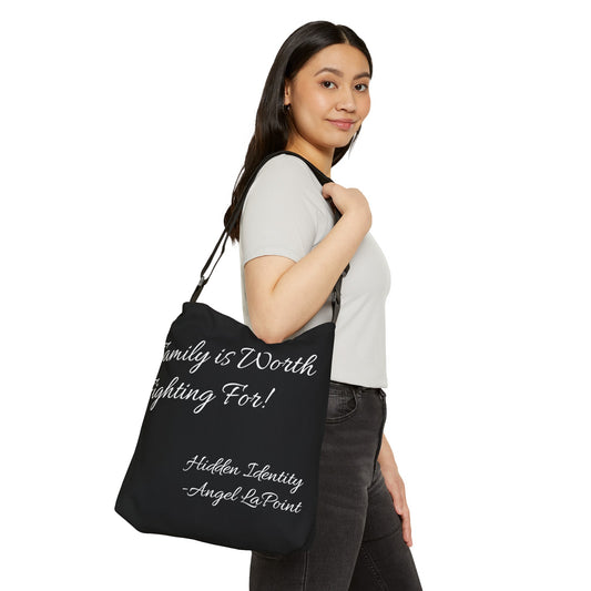 Moon Drop Cafe Adjustable Tote Bag (With Words)