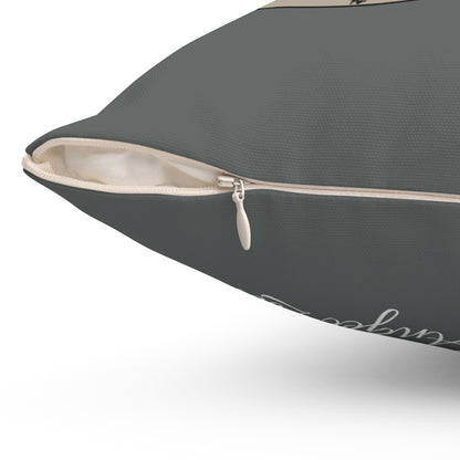Moon Drop Cafe Square Pillow