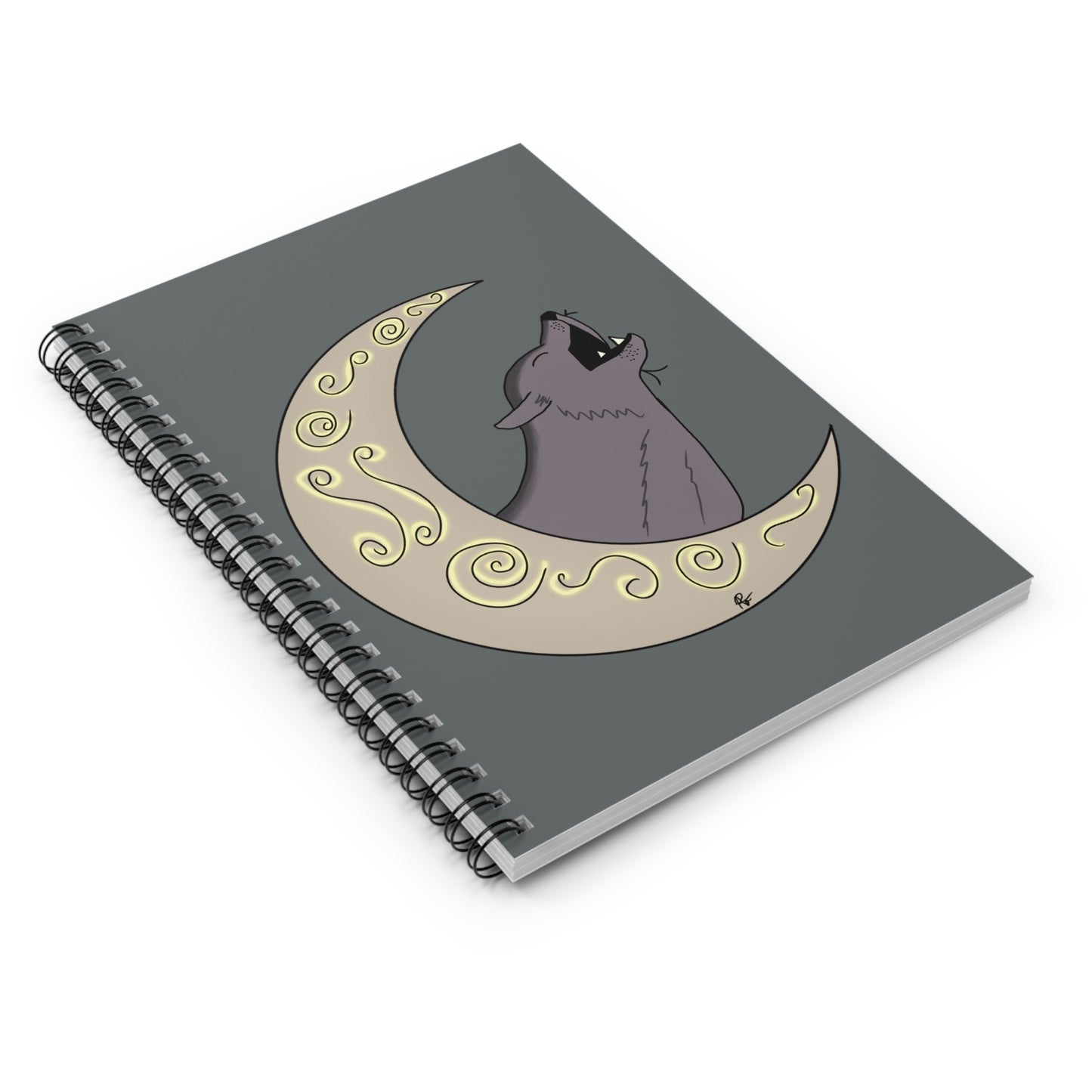 Moon Drop Cafe Spiral Notebook - V1