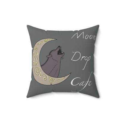 Moon Drop Cafe Square Pillow