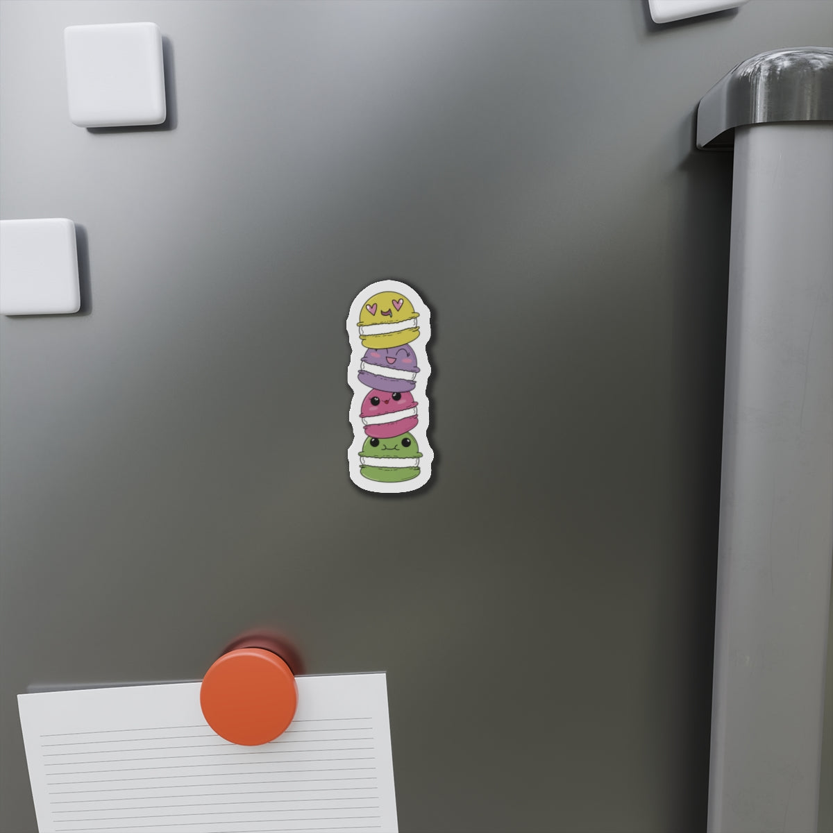 Stacked Macarons Kiss-Cut Magnet
