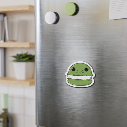 Green Macaron Kiss-Cut Magnet